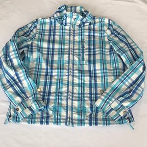 Ralph Lauren LRL Plaid Spring Track Jacket size S